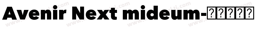 Avenir Next mideum字体转换